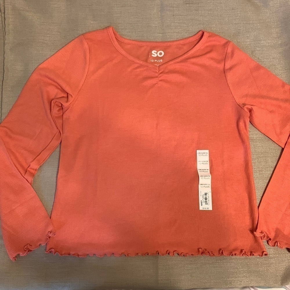 SO Girl’s Plus Cinch Front Tee